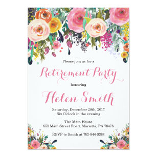 retirement party invitations zazzle retirement party card