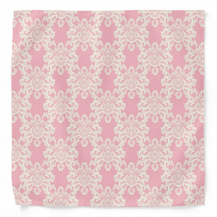 Floral retro damask bandana