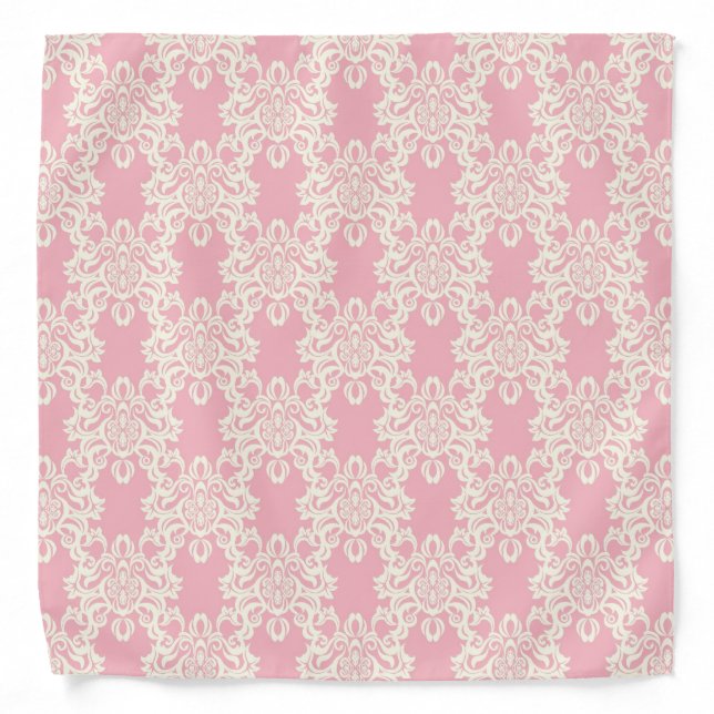 Floral retro damask bandana (Front)
