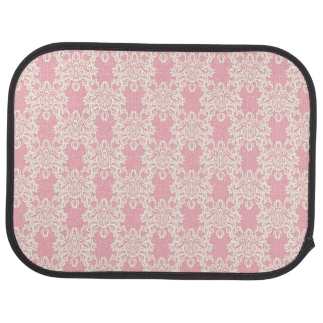Floral retro damask car mat (Rear)
