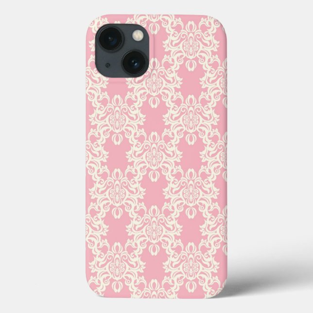 Floral retro damask Case-Mate iPhone case (Back)