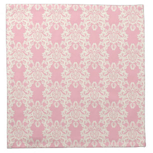 Floral retro damask cloth napkin