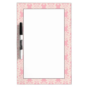 Floral retro damask Dry-Erase board