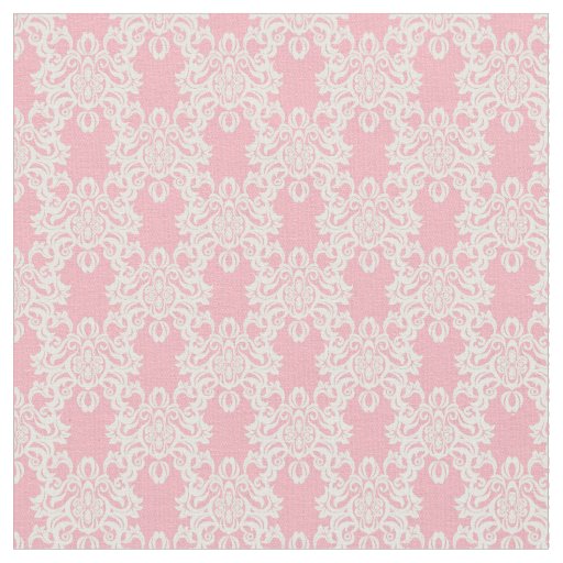 Floral retro damask fabric
