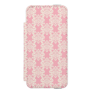 Floral retro damask wallet case for iPhone SE/5/5s