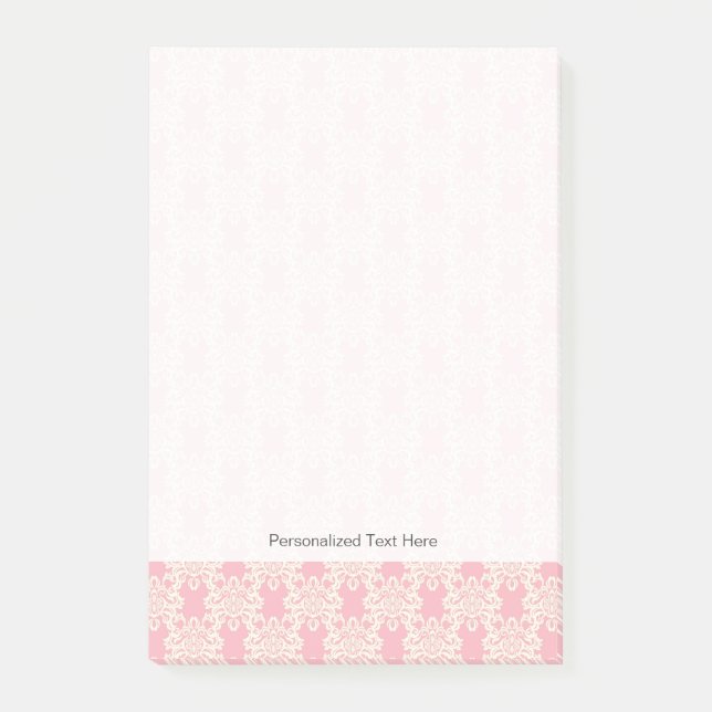 Floral retro damask post-it notes (Front)