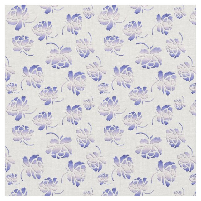 floral retro pattern fabric (Close Up)