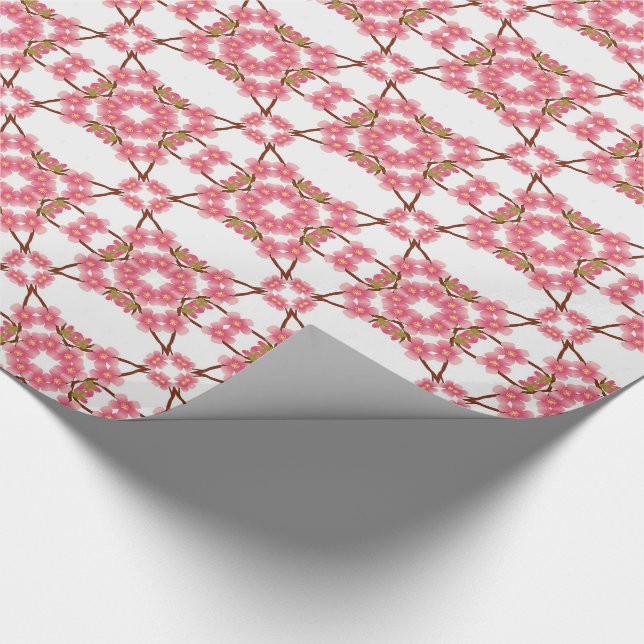 floral retro pattern wrapping paper (Corner)
