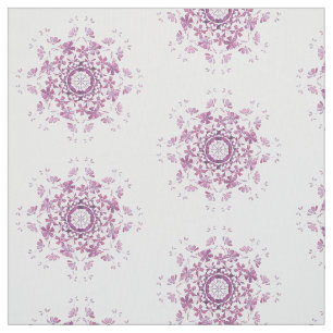 floral retro  purple  element fabric