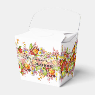 Floral Retro Spring Flowers Primrose Professional Favor Boxes