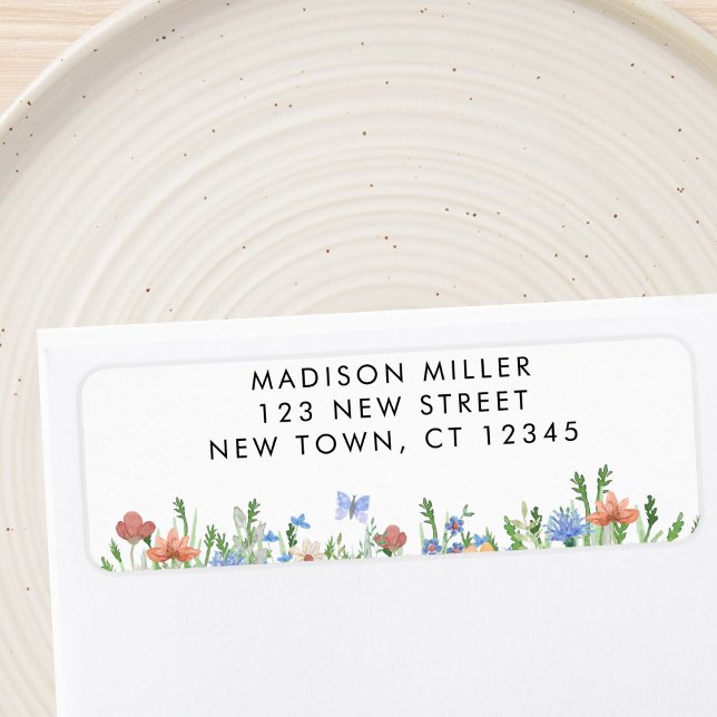 Floral Return Address Label (Creator Uploaded)