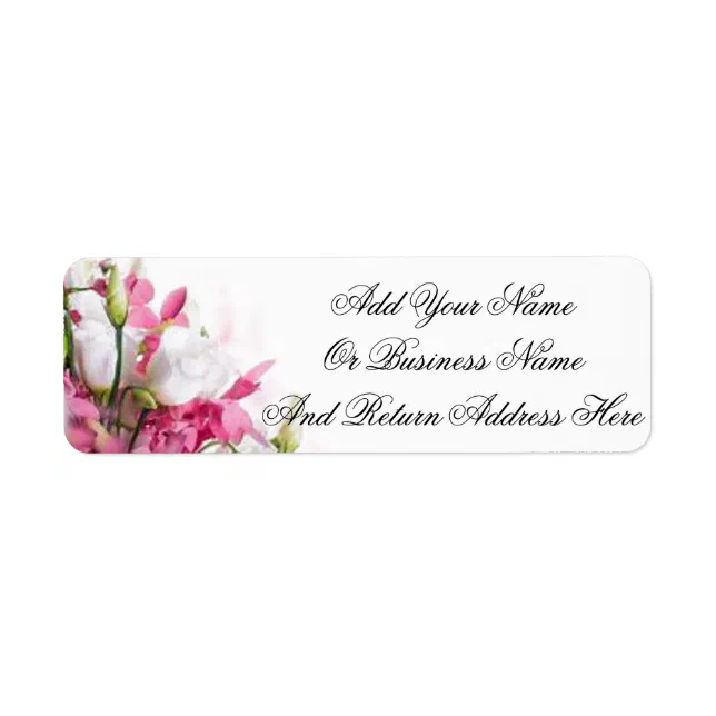 Floral Return Address Labels Zazzle