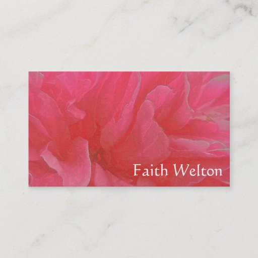 Customizable Floral Rhapsody in Magenta and Red Business Card Templates