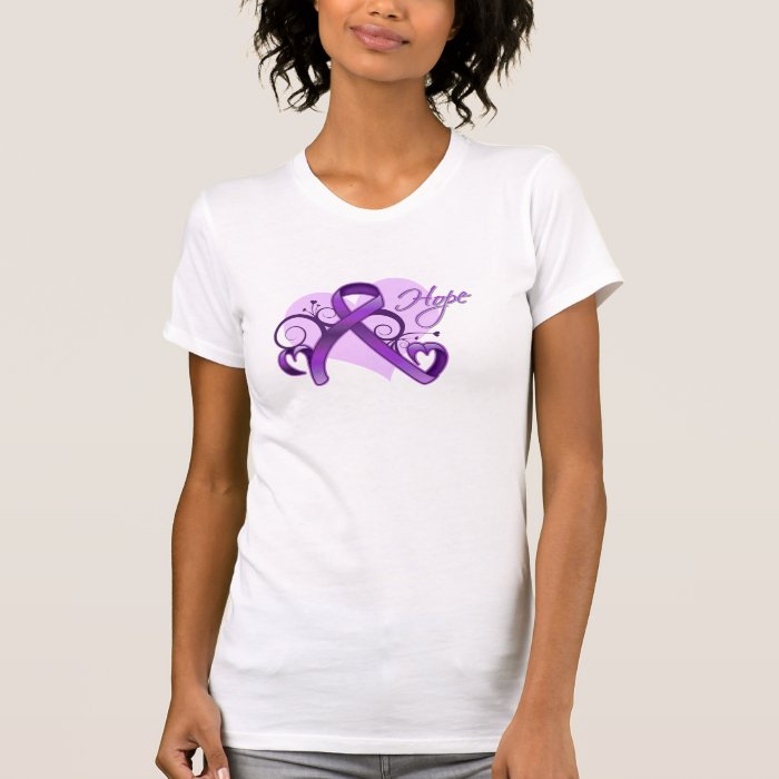 Floral Ribbon Hope   Lupus Tees