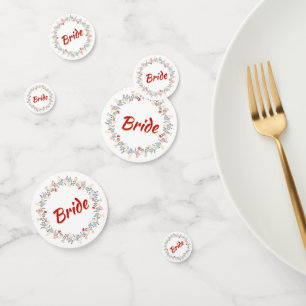 Floral Ring For Bridal Shower Confetti