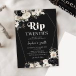 Floral RIP Twenties 30th Birthday Party Invitation<br><div class="desc">Floral RIP Twenties 30th Birthday Party Invitation</div>