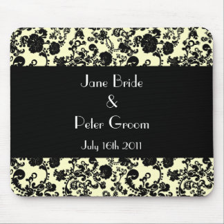 Floral Rococo Wedding, souvenir mousepad