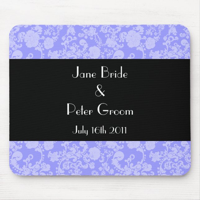 Floral Rococo Wedding, souvenir mousepad (Front)