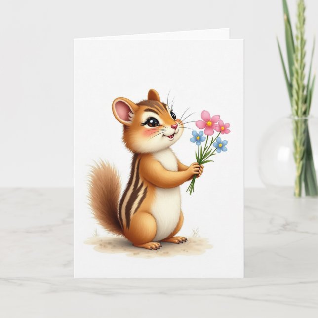 Floral Rodent Mothers Day Card (Front)