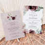 Floral Romance All In One Wedding Invitation