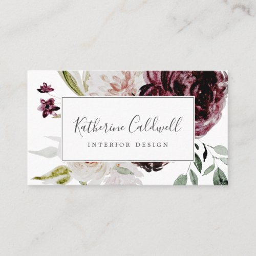 Floral Romance Business Card
