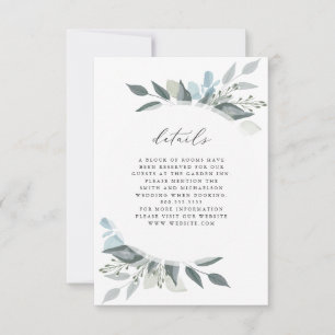 Floral Romance Details RSVP Card
