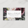 Floral Romance | Gray Business Card