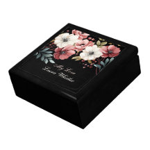 Floral Romance Personalized Keepsake Box