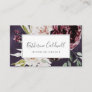 Floral Romance | Plum Business Card