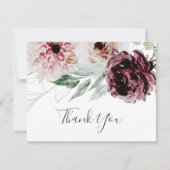 Floral Romance Thank You Card (Front)