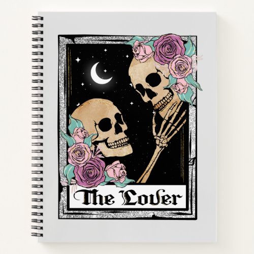 Floral Romantic Skeletons Notebook