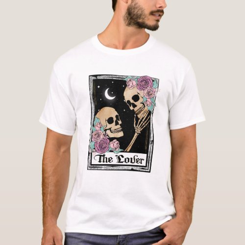 Floral Romantic Skeletons T_Shirt