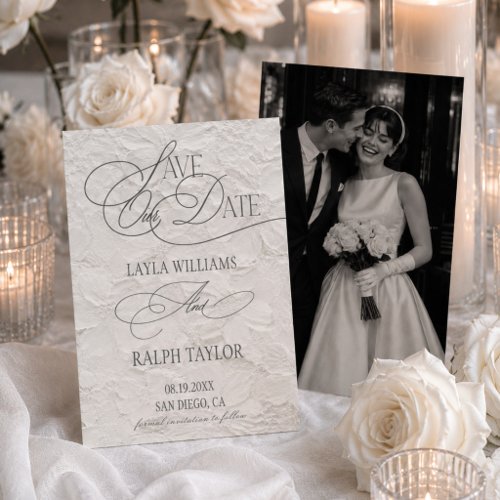 Floral Romantic Wedding Save The Date