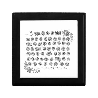 Floral Rosary Prayer Beads - Blessed Mother Mary D Gift Box