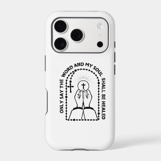 Floral Rosary Prayer Beads - Blessed Mother Mary iPhone 17 Pro Case