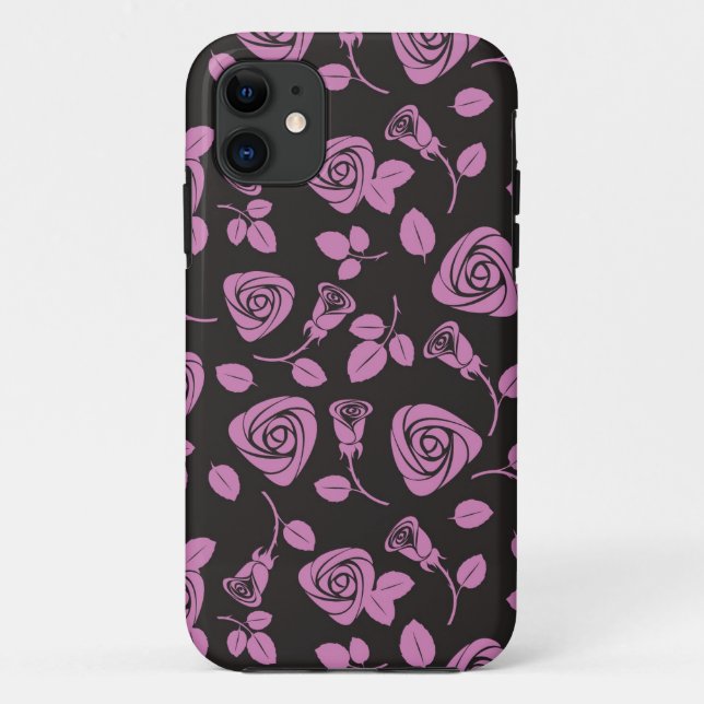 Floral Rose Background Case-Mate iPhone Case (Back)