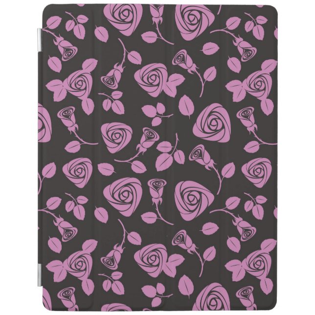 Floral Rose Background iPad Smart Cover (Front)