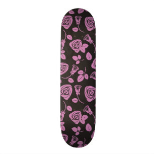 Floral Rose Background Skateboard Deck