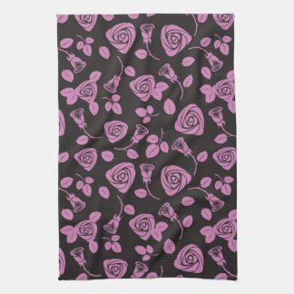 Floral Rose Background Towel