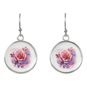 Floral Rose Earrings