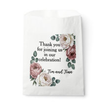 Floral Rose Favor Bag