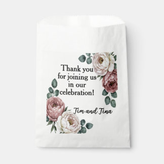 Floral Rose Favor Bag