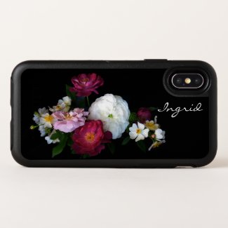 Floral Rose Flowers OtterBox iPhone XS Case