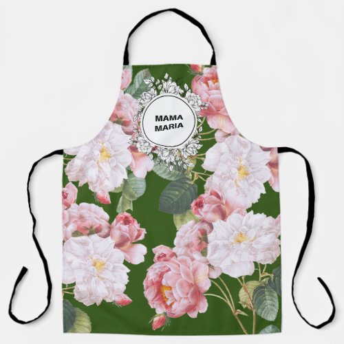 FLORAL ROSE GARDEN UNISEX All_Over Print Apron