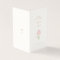 Floral Rose Ivory Folded Card Wedding Program