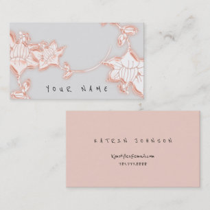 Floral Rose Jewelry Shop Hand Made Florist Business Card