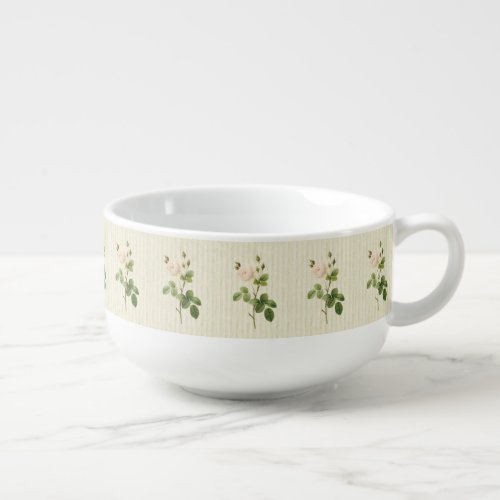 Floral Rose Soup Mug