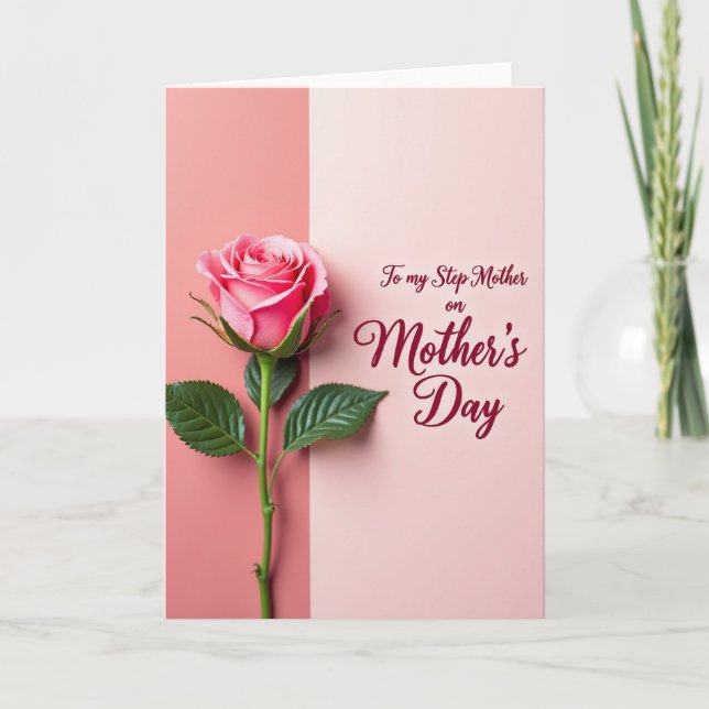 Floral Rose Sweet Mothers Day Card (Front)