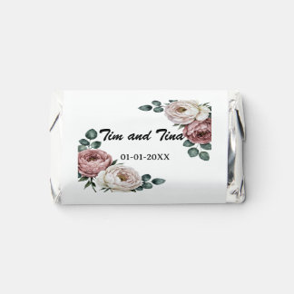 Floral Rose Wedding Hershey Candy Favor