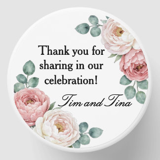 Floral Rose Wedding  Mini Candle Favors